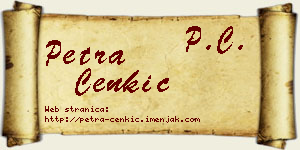 Petra Cenkić vizit kartica